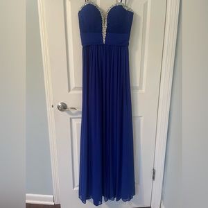 Strapless Floor-Length Prom Dress